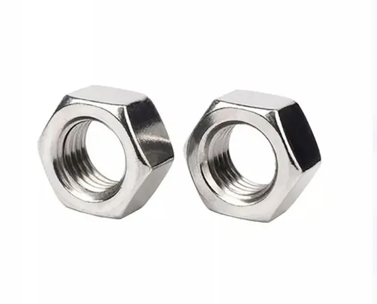 Hexagon Hex Head Machine Screw Bolt and Nut M4 M6 M8 Titanium Nut M4 M5 M6