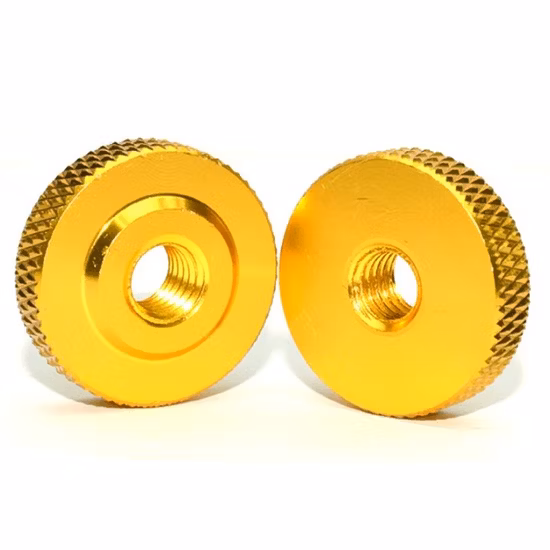 Aluminum Thin Thumb Nut Small Step Hand Tighten Knurled Thumb Nut