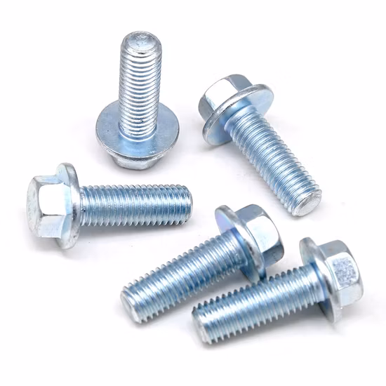 8.8 10.9 Hex Flange Screws M6 X 10 Hex Head Flange Bolt