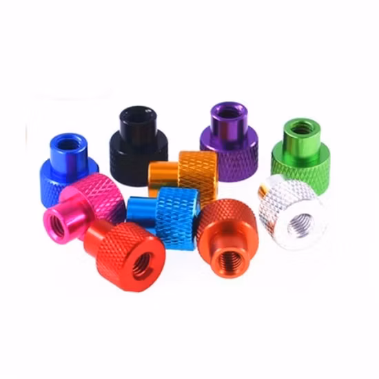 Colorful Aluminum Thumb Nut Flange Nut Step Flat Knurled Thumb Nut